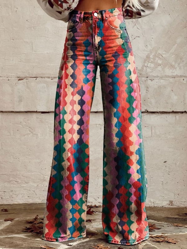 AMÉLIE | Elegante en Comfortabele Boheemse Wijde Pantalon