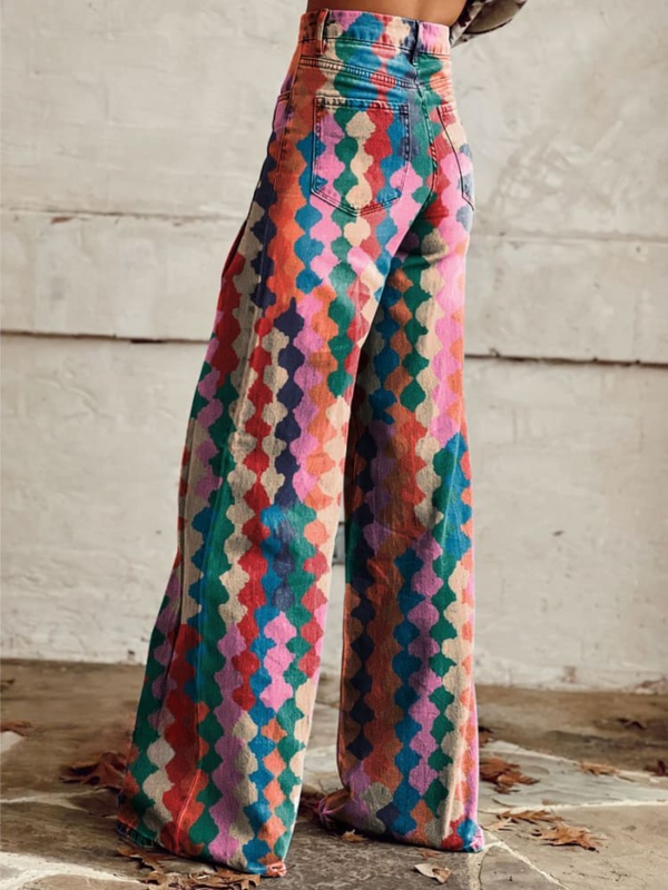 AMÉLIE | Elegante en Comfortabele Boheemse Wijde Pantalon