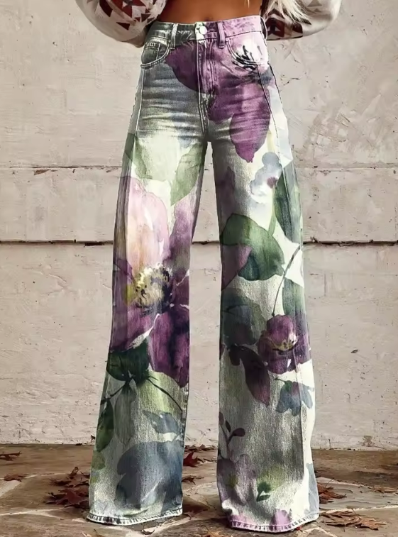 Alessia | Unieke en Verfijnde Boho Vintage Broek