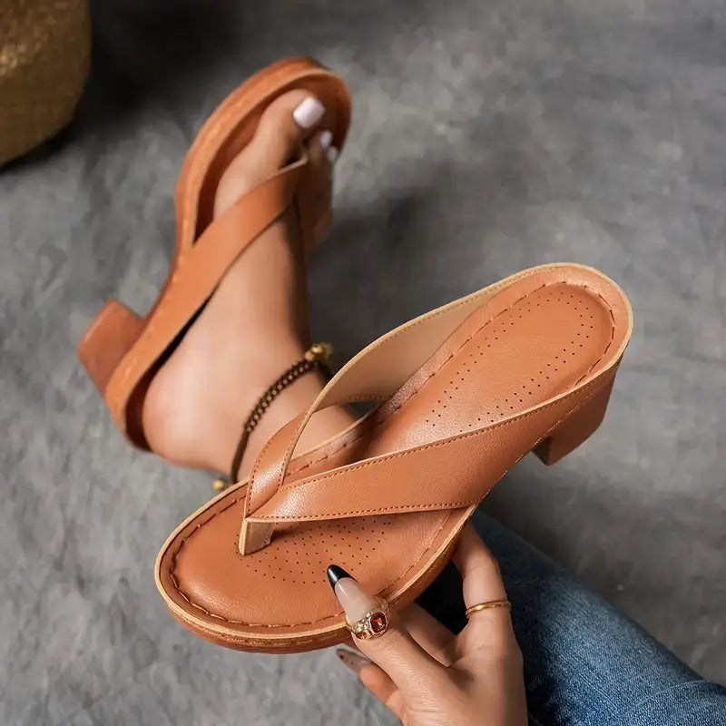 Noméra™ – Luxe Orthopedische Sleehak Slippers