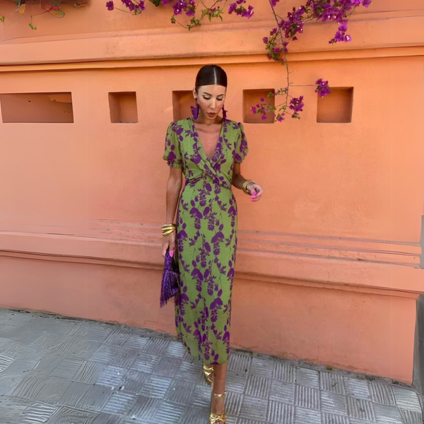 Danielle – Midi-jurk met Bloemenprint