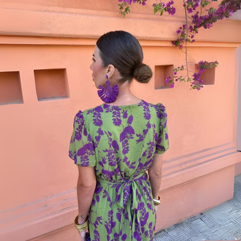 Danielle – Midi-jurk met Bloemenprint