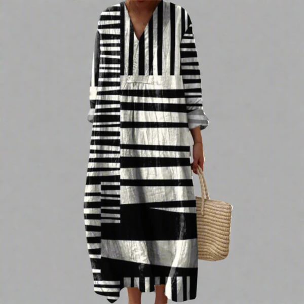 Doris™ | Elegante Geometrische Jurk