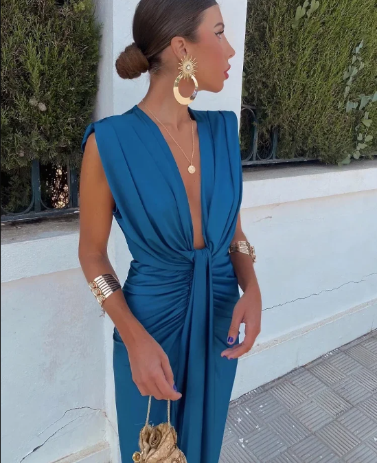 Moriah – Elegante Plissé Dress