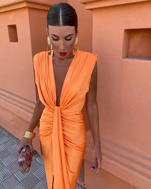 Moriah – Elegante Plissé Dress