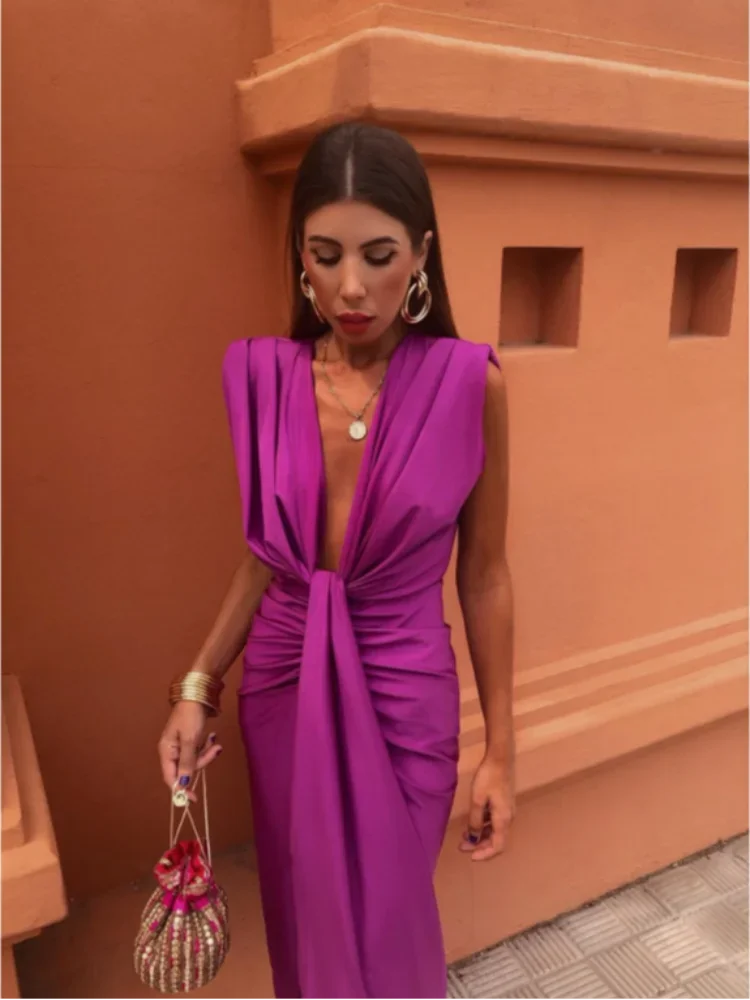 Moriah – Elegante Plissé Dress