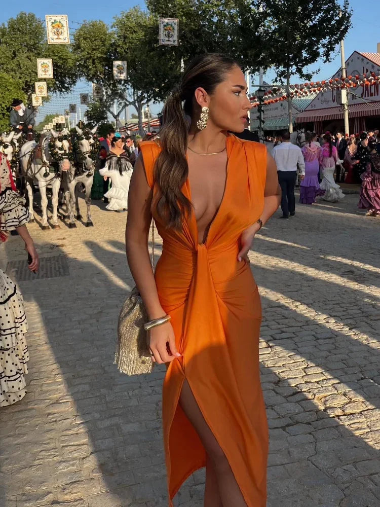 Moriah – Elegante Plissé Dress
