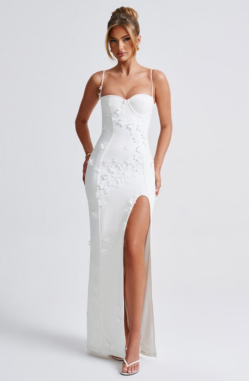 nevaé Floral Appliqué Maxi Dress