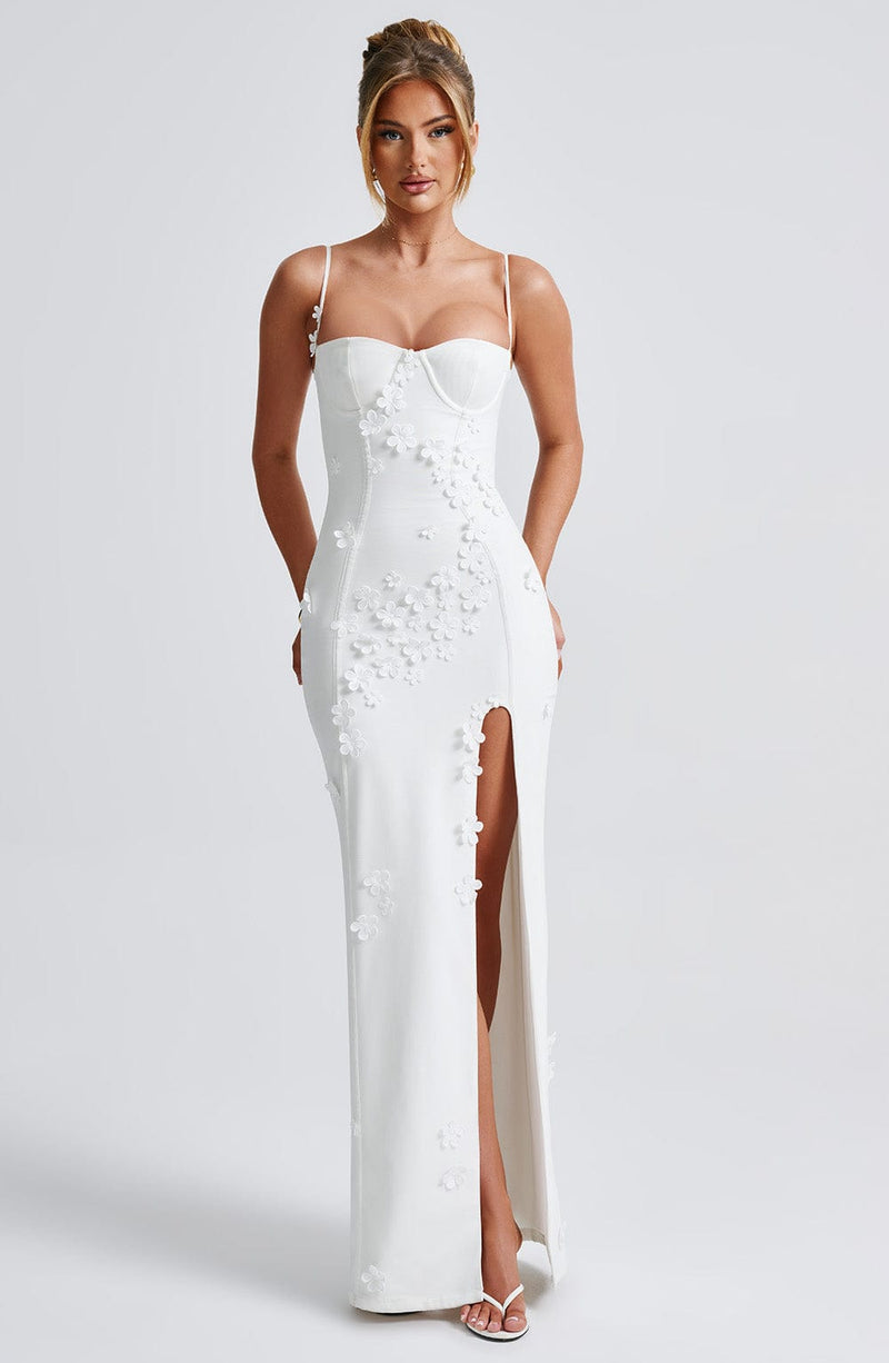 nevaé Floral Appliqué Maxi Dress