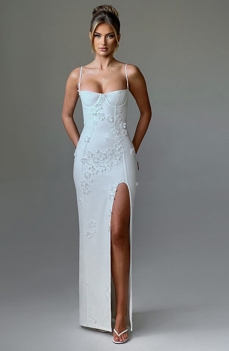 nevaé Floral Appliqué Maxi Dress