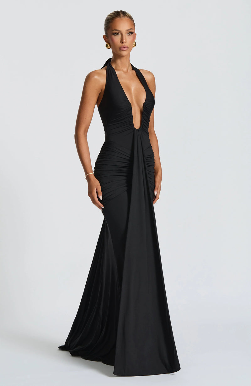 nevaé Draped Jersey Maxi Dress