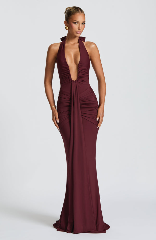 nevaé Draped Jersey Maxi Dress
