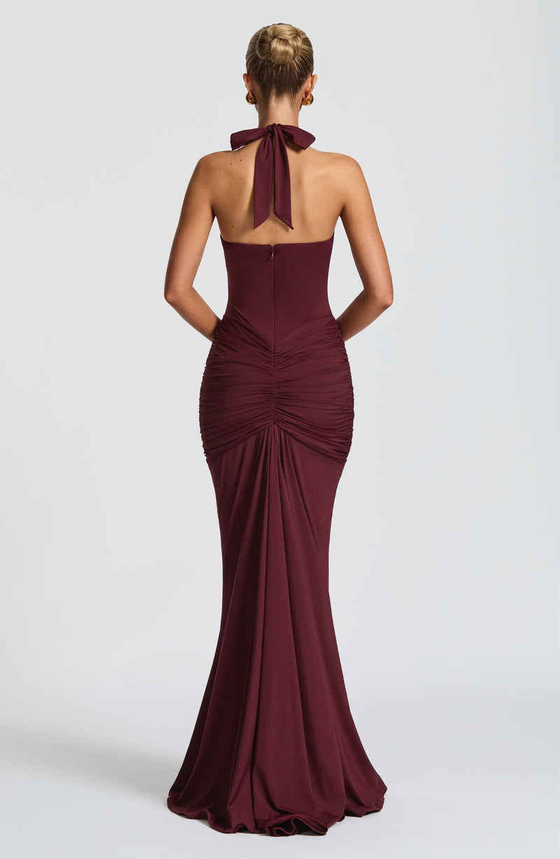 nevaé Draped Jersey Maxi Dress