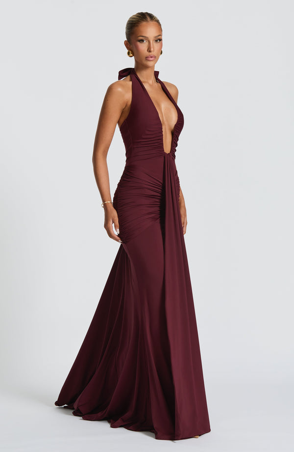 nevaé Draped Jersey Maxi Dress