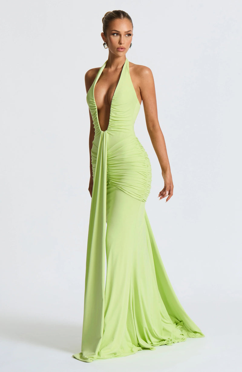 nevaé Draped Jersey Maxi Dress