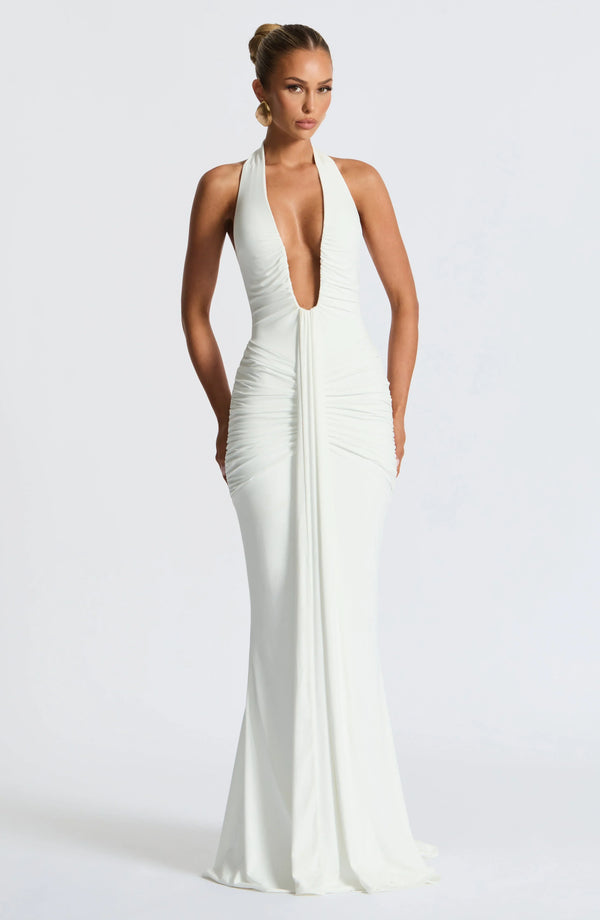 nevaé Draped Jersey Maxi Dress